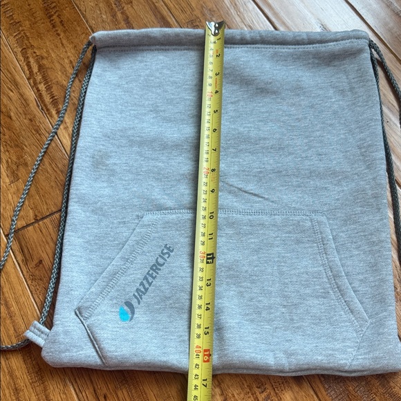Jazzercise Gray Drawstring Backpack - Picture 3 of 4